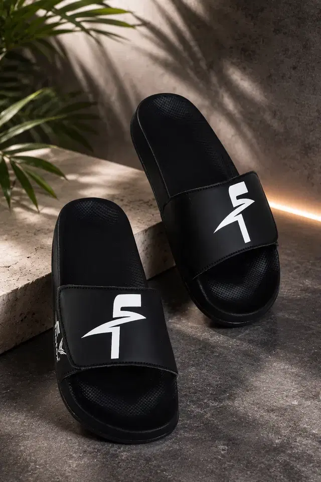 Sliders for Men (Black, 6)