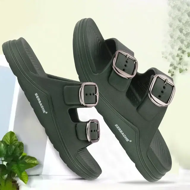 Sliders for Men, Olive (8)
