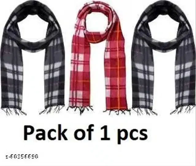 Woolen Winter Muffler for Men (Assorted, Free Size)