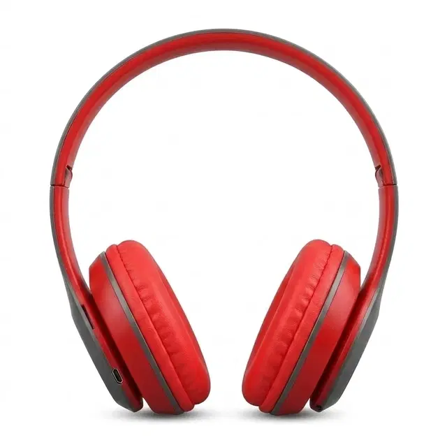 P47 Wireless Headphones with FM & SD (Red)