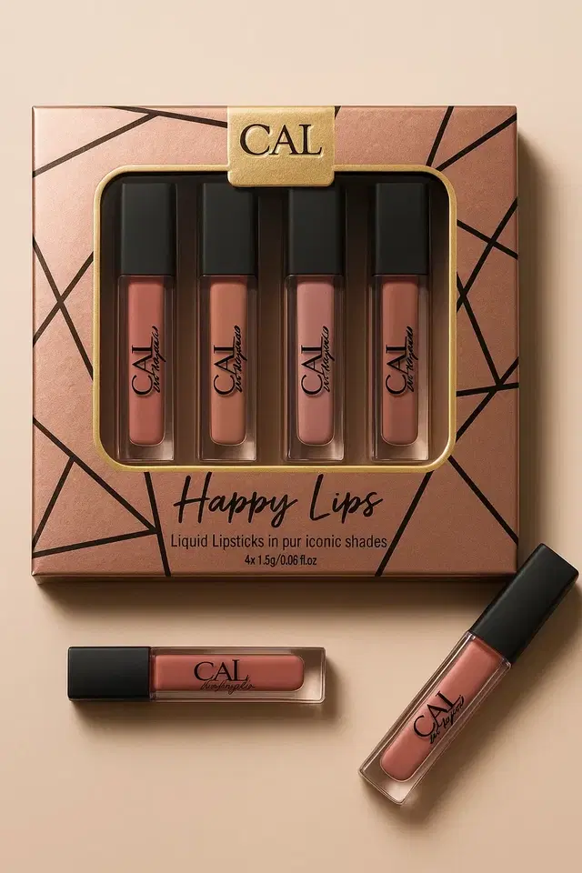 CAL Lipstick (Happy Lips) (Pack Of 4) ( 8.8 g)