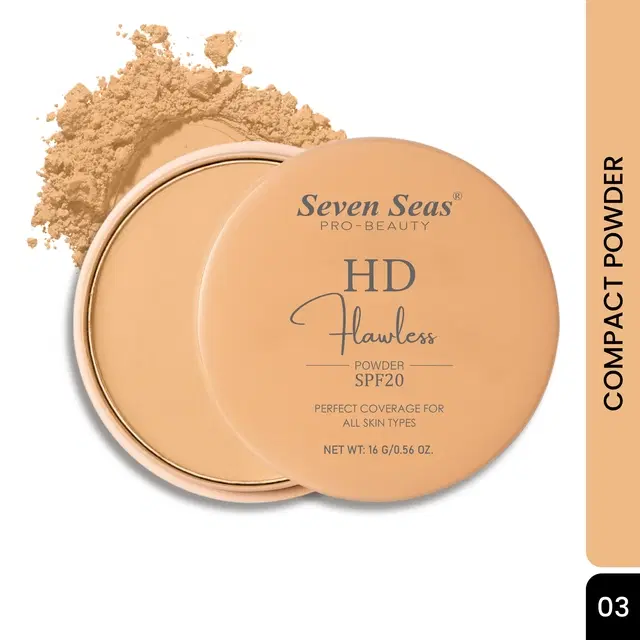 Seven Seas Absolute Compact Powder, Honey Beige