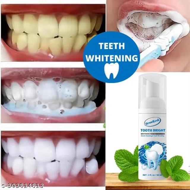 Growkesh Teeth Whitening Foam, 60 ml