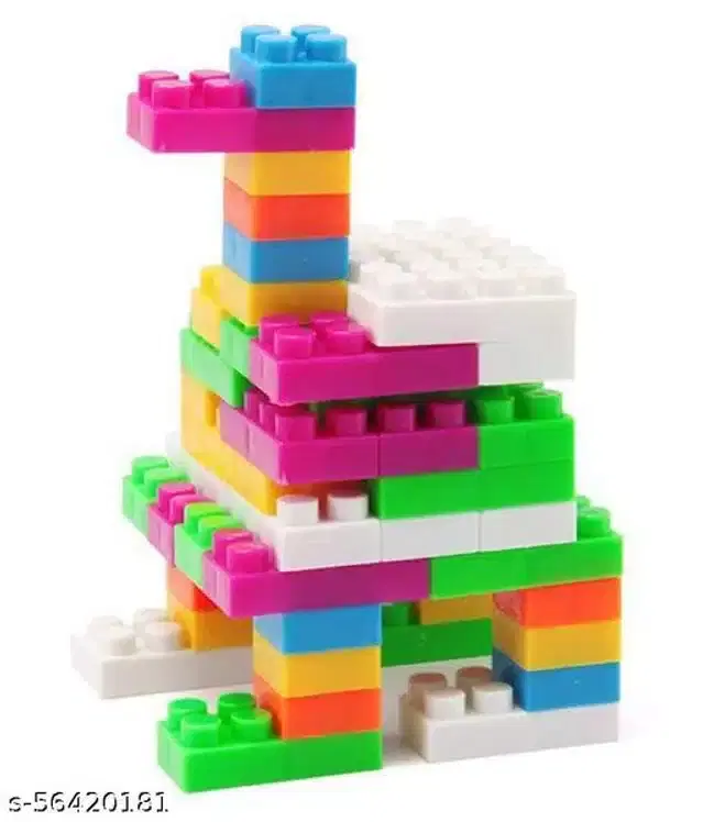 Plastic Kids Building Toys, Multicolor, Set of 1