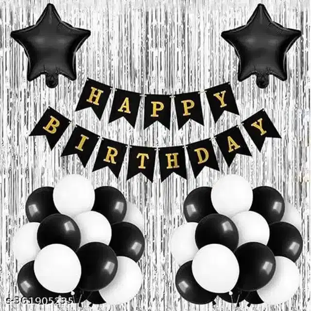Birthday Party Decoration Kit, Multicolor, Set of 34