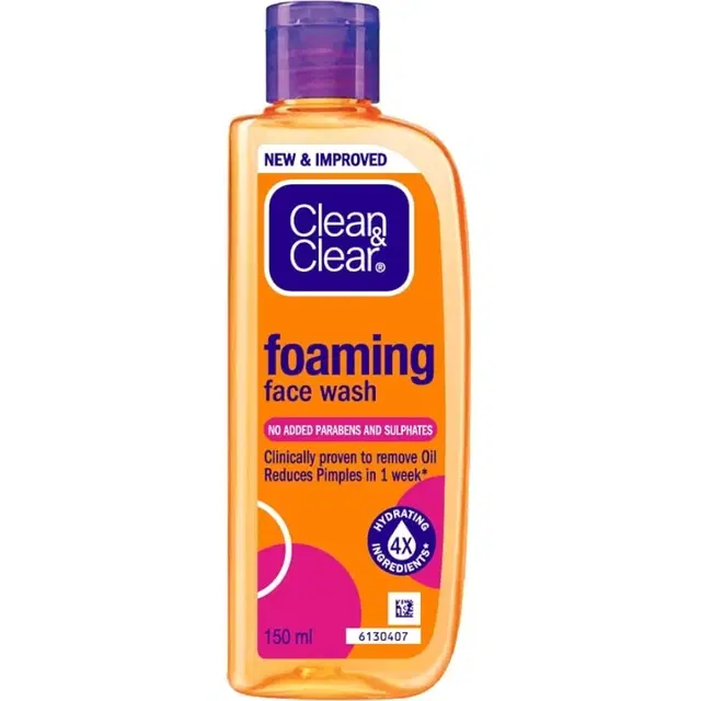 Clean & Clear Foaming Facewash, 150 ml