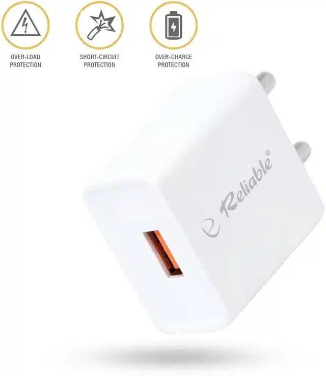 Ultra Fast Micro USB Mobile Charger, White