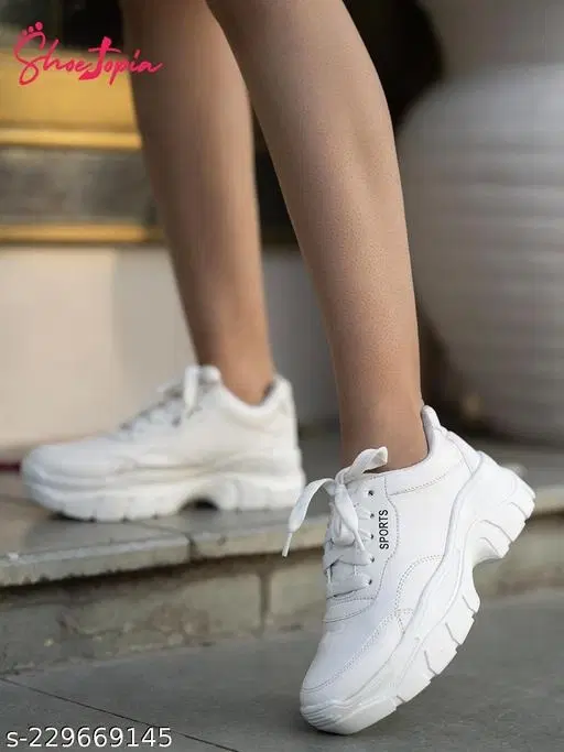 Shoetopia Womens Sport Shoes White Running Shoes