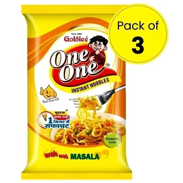 Goldiee One One Masala Noodles 3X50 g (Pack of 3)