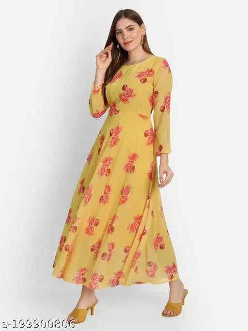 Graceful Dresses for Women (Multicolor, S)
