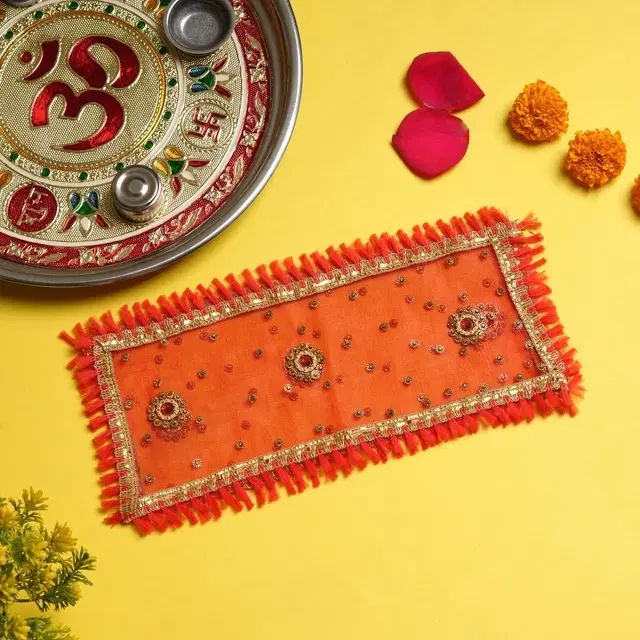 Mb Mata Ki Chunni Red Color(10x5 Inch)