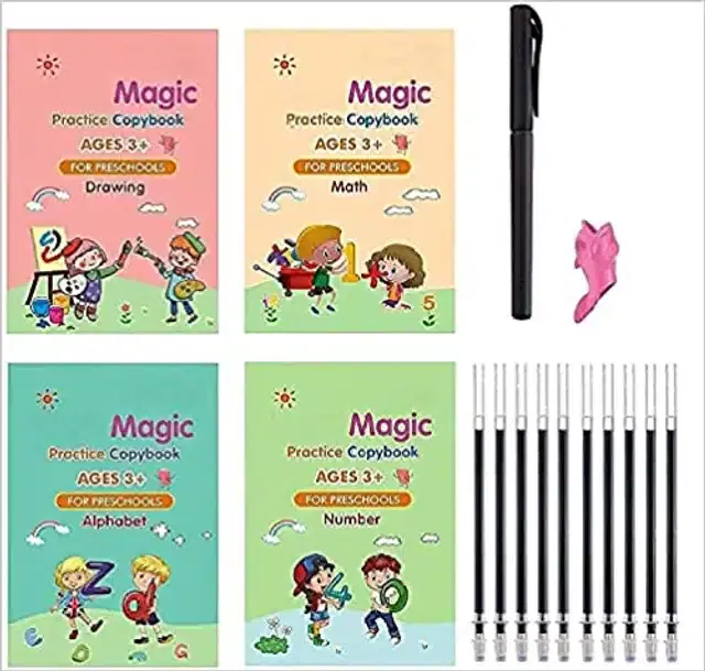 Practice Copybooks with Pen for Kids, Set of 1