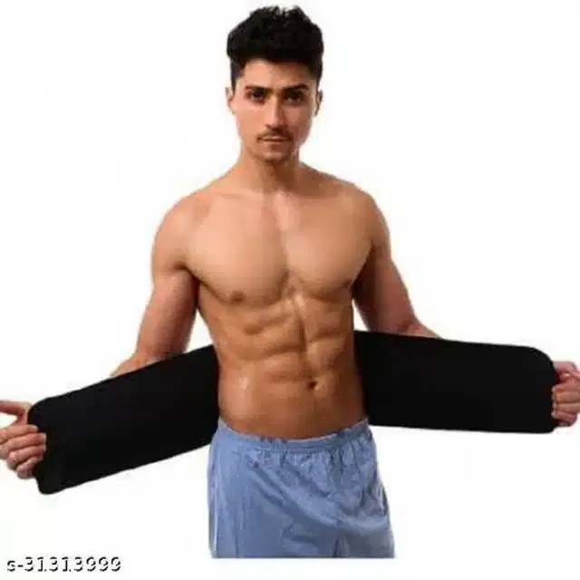 Sweat Belt for Unisex, Black, Free Size