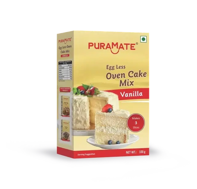 Puramate Egg Less Oven Cake Mix Vanilla 225 g