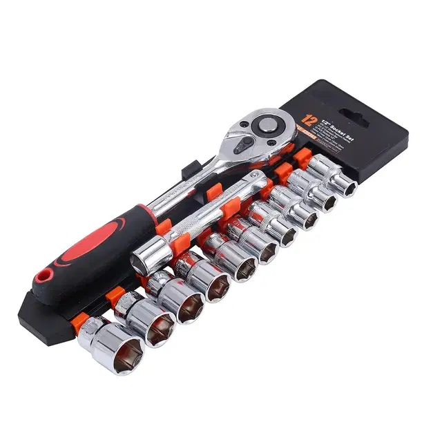 Atrocitus Premium Compact 12-Piece HEX Socket Set 1/4 Drive Precision Tool for Accuracy Socket Set , Pack of 1