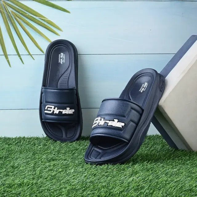 Sliders for Men (Navy Blue, 6)