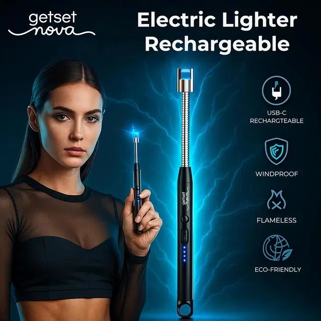 Type-C Rechargeable Electric Lighters for Kitchen,Multicolour