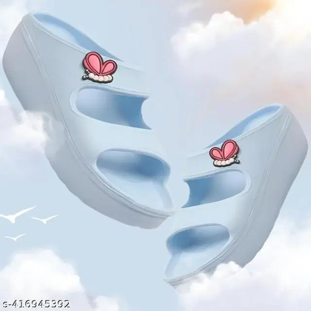 Flipflops for Women (Sky Blue, 5)