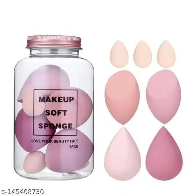 Makeup Sponge Blenders, Multicolor, Set of 7