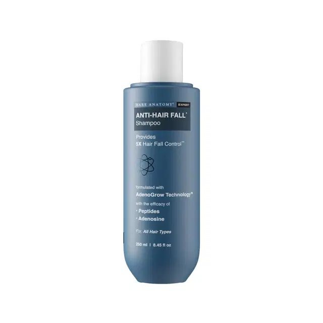 Bare Anatomy 5x Hair Fall Control Shampoo, Paraben And Sulphate Free 250 ml