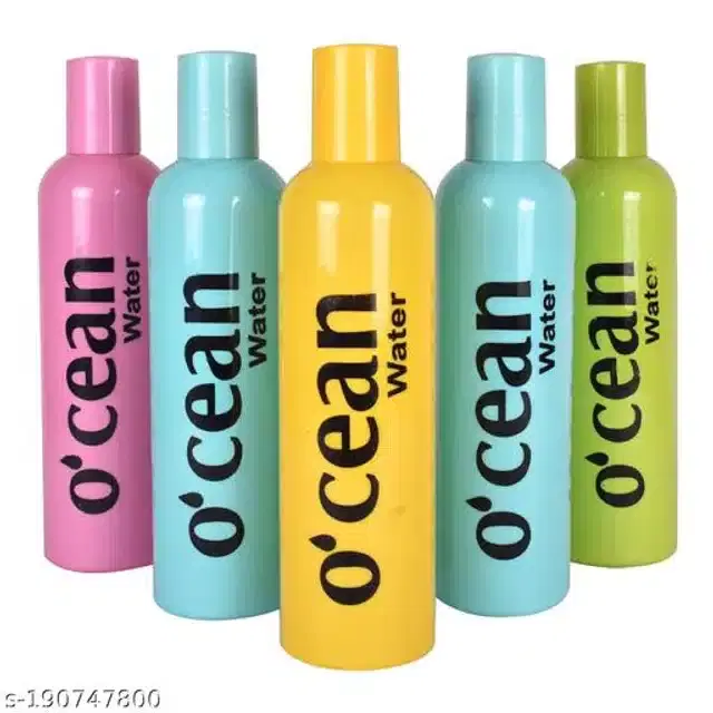 Water Bottle Set, Multicolor, 500 ml, Pack of 5