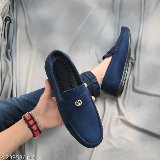 Loafers for Men (Blue, 8)