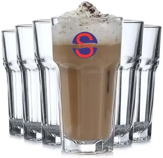 Liquor cum Cocktail Glasses, Transparent, 300 ml, Pack of 6