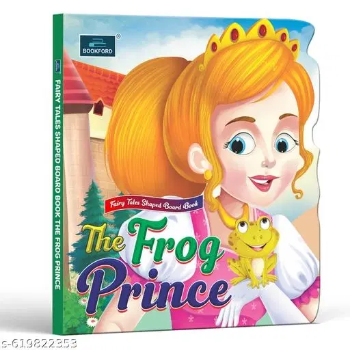 Fairy Tale Shaped Board Book – The Frog Prince & Thumbelina (Set of 2) | Durable Early Learning Story Books for Kids | Bright Pictures, Easy Text, Bedtime Stories, Preschool Reading, Gift for Children