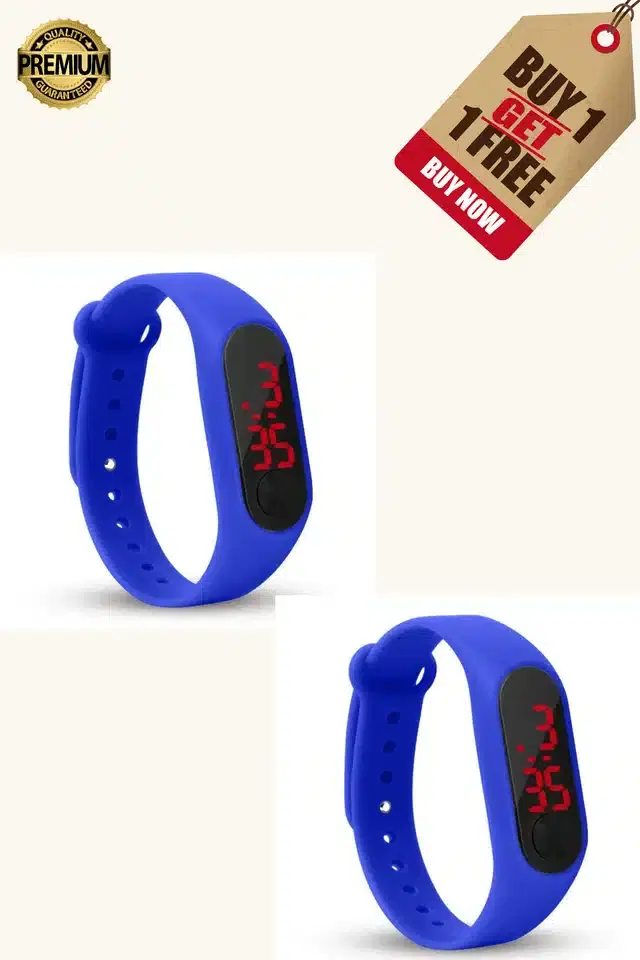 Digital Watch for Kids, Pack of 2 (Blue)