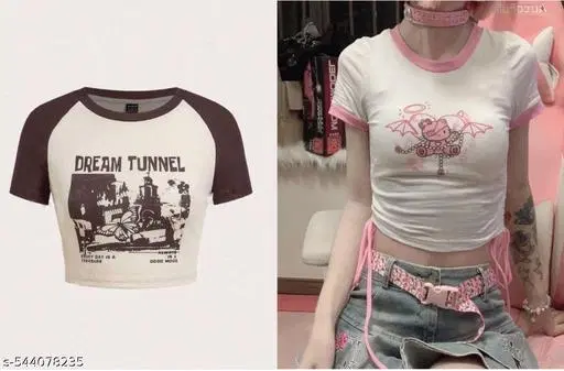 Cotton Blend Top for Women, White, Pack of 2 (XS)