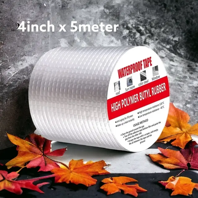 Aluminium Single Sided Self Adhesive Tape, Silver, 5 m