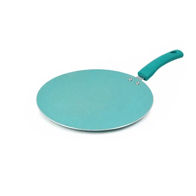Terra Home Non-Stick-Aluminum Concave Roti Tawa 25cm, Green