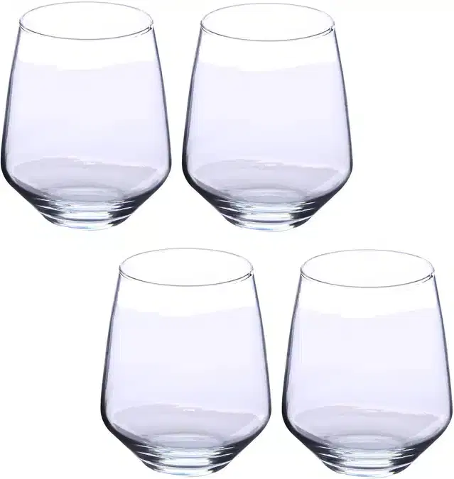 Liquor cum Cocktail Glasses, Transparent, 350 ml, Pack of 4