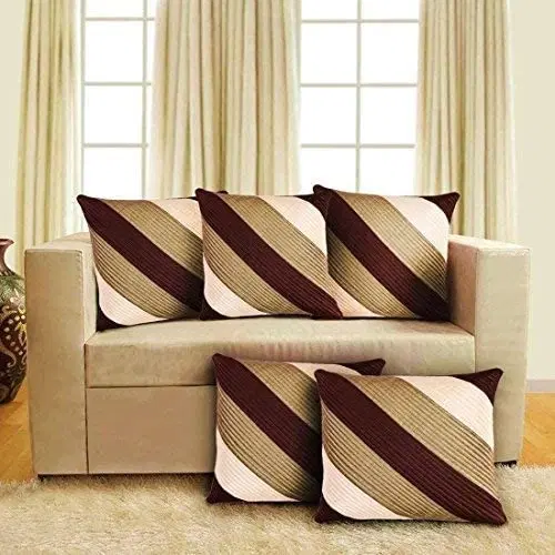 Cushion Covers for Home, Multicolor, Pack of 5