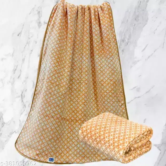 Cotton High Absorbent Bath Towels, Brown, 70x140 cm