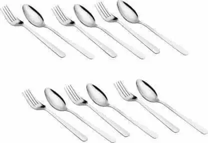 Classic Essentials Stainless Steel Cutlery Set, Pack of 12, CE-12
