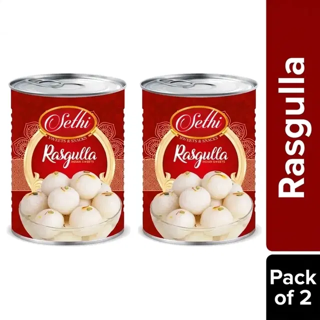 Sethi Rasgulla 2X1 Kg (Pack of 2)