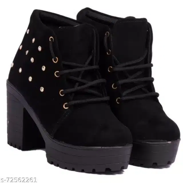 Boots for Women (Black, 3)