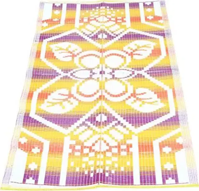 Plastic Chatai Mat, Multicolor, 4x6 feet