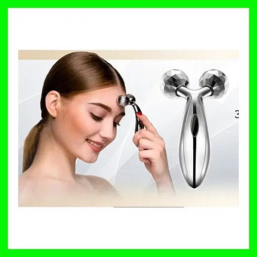 3D Face Massage Roller, Silver