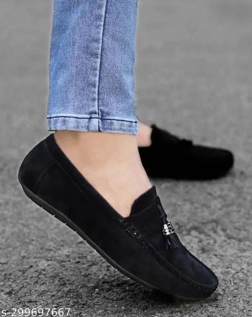 Loafers for Men (Black, 7)