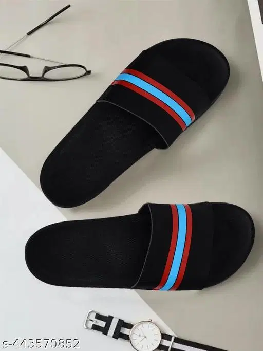 Sliders for Men, Black (10)