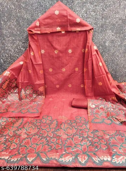 Embroidered Anarkali Suit for Women (, 6.05 meter (M)) (Red, 6.45 meter (XL)