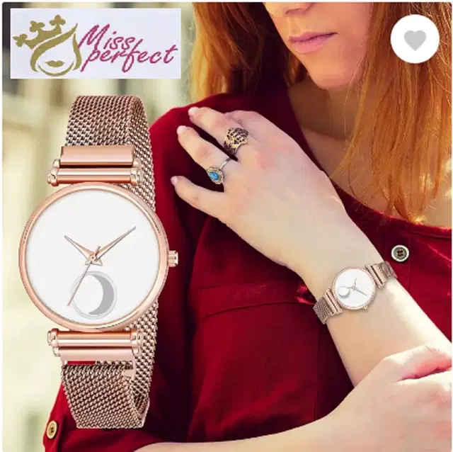 Analog Watch for Women & Girls (Rose Gold)