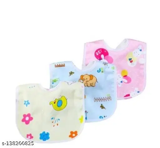 Pack Of 3 Baby Bibs,Apron #Waterproof Buttoned