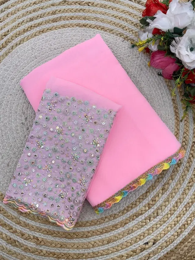 Silk Woven Design Saree for Women, Pink (6.3 m)