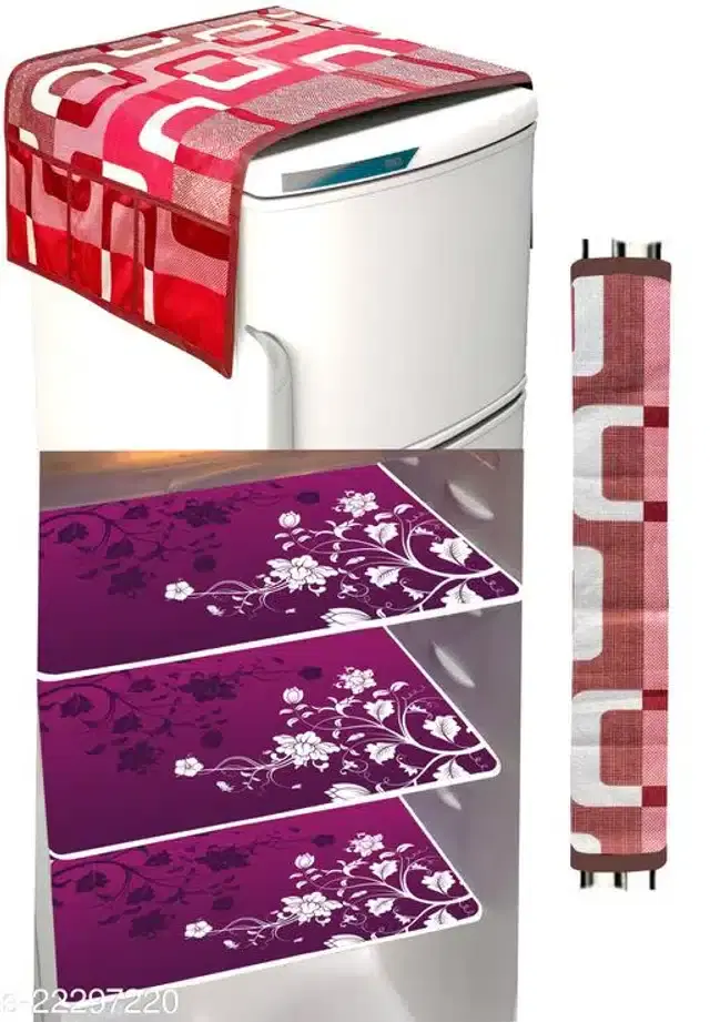 Fridge Cover Set, Multicolor, Set of 5