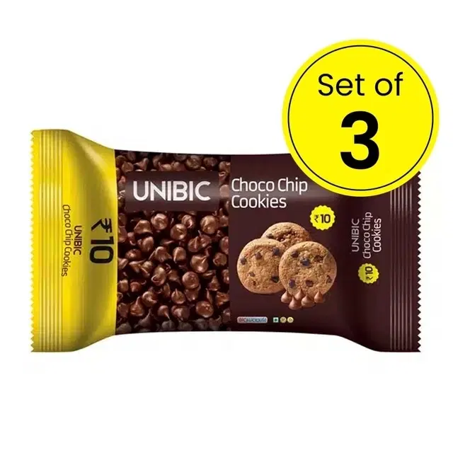 Unibic Cookies -Choco Chip Cookies, 30 g (Pack of 3)