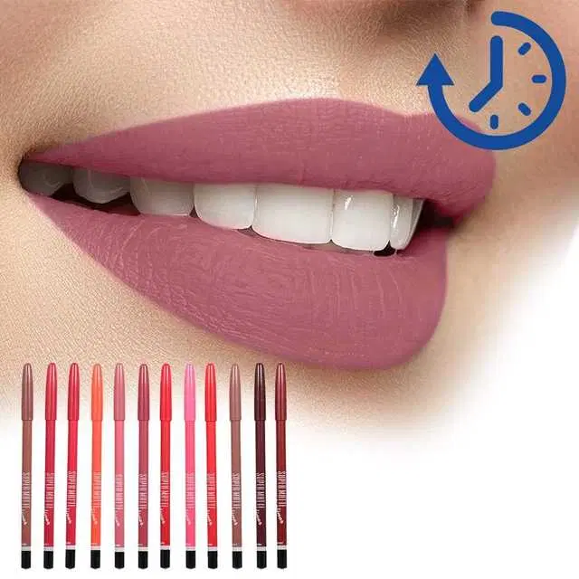 MN Super Matte Lip Liner, Pack of 12, Multicolour, B-03