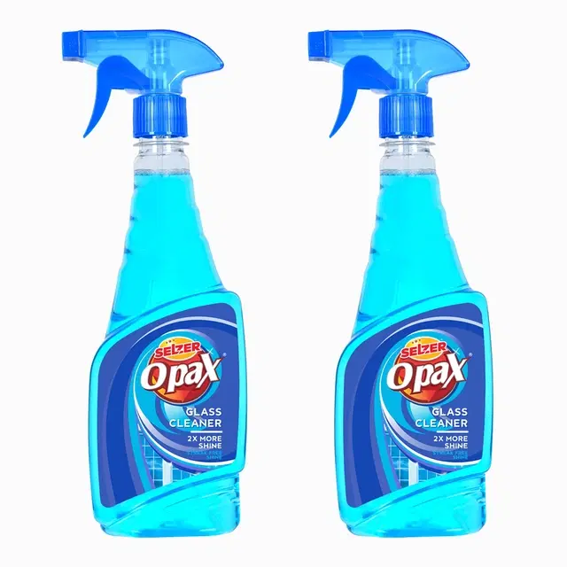 Selzer Opax Glass Cleaner Streak-Free Shine & Powerful Dirt Removal 2 X 500 ml (Bottle) (Pack of 2)